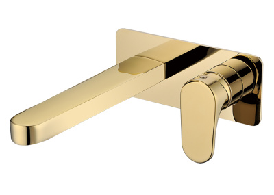 Смеситель для умывальника из стены SPECTRE Gold 