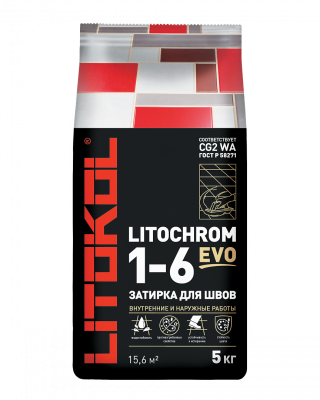 LITOCHROM 1-6 EVO 5 кг LE.135 антрацит