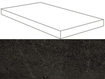 W. Dark Scalino Angolare SX 30x60 Lap/В. Дарк Ступень Угловая Лаппато 33х60 Лс (33X60)