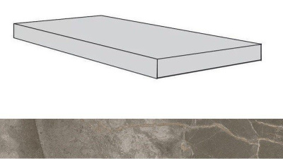 Allure Grey Beauty Scalino Angolare Sx  /Аллюр Грей Бьюти Ступень Угловая Sx  (33X120) ..