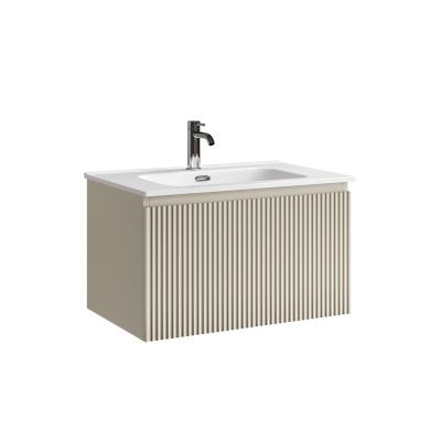 Тумба подвесная SANCOS Snob R 690х445х406, c одним ящиком оснащенным доводчиками  Beige Soft, арт. S