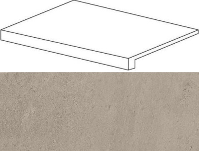 W. Silve Grey Scalino Frontale  Lap/В. Сильвер Грей Ступень Лаппато 33х60 (33X60)