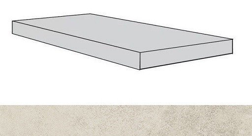 Drift White Scal.120 Ang.Sx/Дрифт Вайт Ступ.120 Угл.Лев (33X120) ..