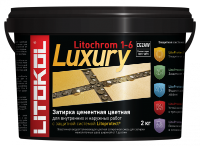 LITOCHROM 1-6 LUXURY C. 10 серая 2kg BUCKET