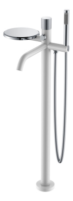 Смеситель напольный STICK WHITE TOUCH CHROME 