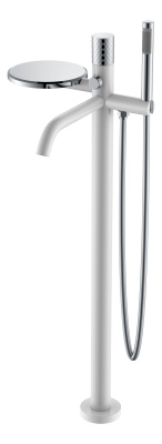 Смеситель напольный STICK WHITE DIAMOND CHROME 