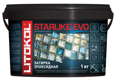 LITOCHROM STARLIKE EVO затир. S.145 NERO CARBONIO  1 kg ..