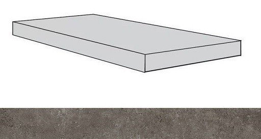 Drift Grey Scal.60 Ang.Sx/Дрифт Грей Ступ.60 Угл.Лев (33X60) ..