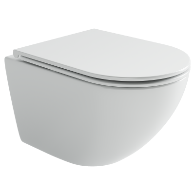 Унитаз подвесной Ceramicanova Whirl торнадо 3.0 сиденье микролифт белый CN11007T