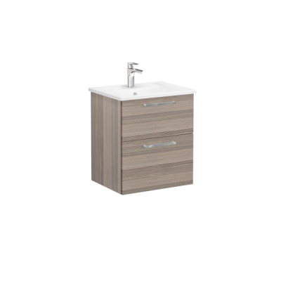 Тумба Root 60 см с квадратной раковиной, 2 ящика, кордоба ..