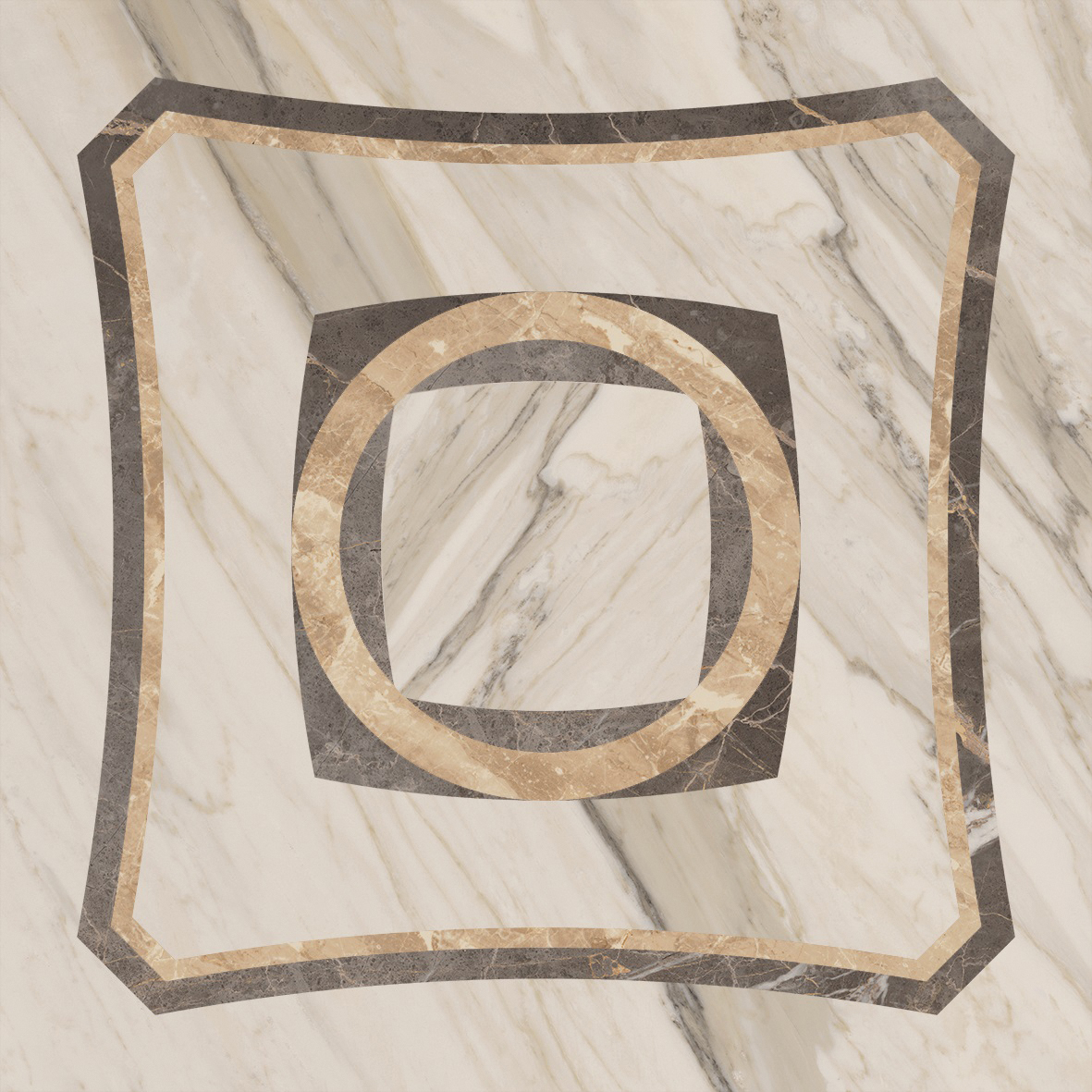 Пор.белый Вставка интарсио (45X45 Шлиф.) ..