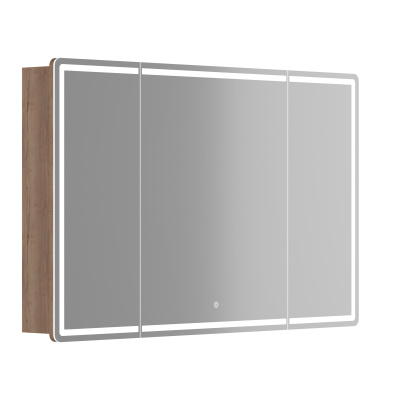 Зеркальный шкаф для ванной комнаты SANCOS Mirror 1190x150х740 мм, цвет дуб галифакс натуральный