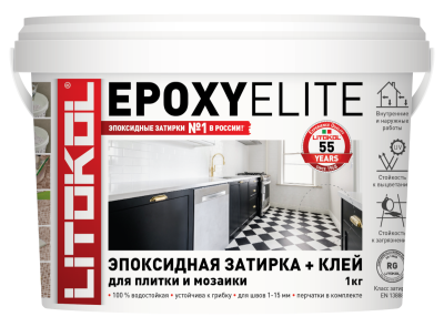 EpoxyElite E.06 Мокрый асфальт  (ведро 1 кг) ..