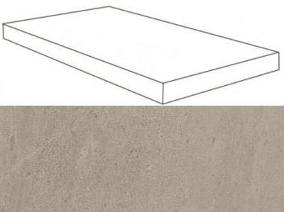 W. Silve Grey Scalino Angolare SX /В. Сильвер Грей Ступень Угловая 33х60 Лс (33X60)