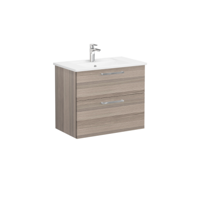 Тумба Root 80 см с квадратной раковиной, 2 ящика, кордоба ..