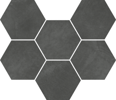 Континуум Петрол Мозаика Гексагон 25X29