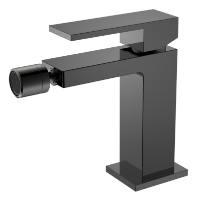 Смеситель для биде Qubic Shinny Gun Metal 