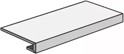 W. Silve Grey Scalino Frontale 33х120 Lap/В. Сильвер Грей Ступень Лаппато 33х120 (33X120)