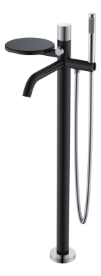 Смеситель напольный STICK BLACK TOUCH CHROME 