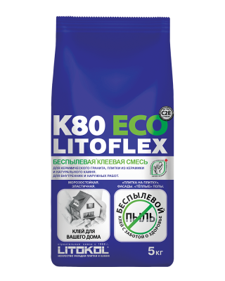 LITOFLEX K80 ECO серый (мешок 5 кг)