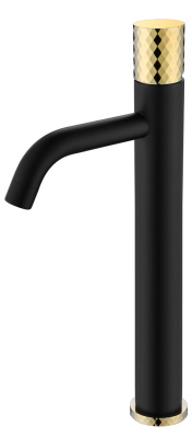 Смеситель STICK для умыв. выс. BLACK DIAMOND GOLD 