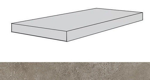 Drift Light Grey Scal.120 Ang.Dx/Дрифт Лайт Грей Ступ.120 Угл.Пр (33X120) ..