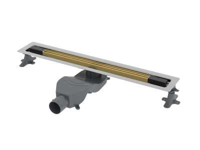 Душевой лоток B&T INFINITY 80см, нерж.сталь ЗОЛОТО   DT 080 20 20 S11