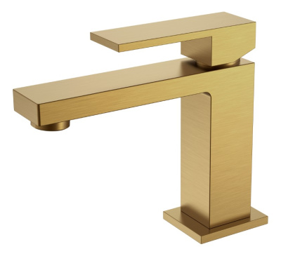 Cмеситель для умывальника Qubic Bronze 